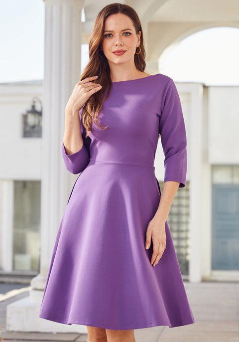 Round-Trip Dress (Grape) - Final Sale